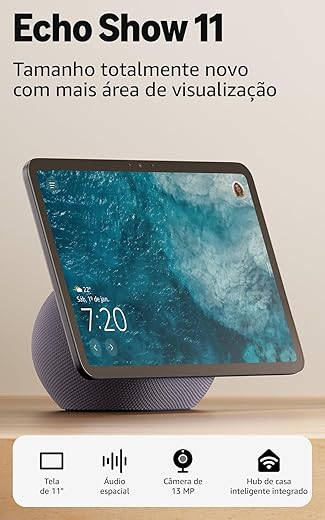 Amazon Echo Show 11 - Smart display Full HD de 11" redesenhado com mais área de visualização, áudio espacial e Alexa, Cor Grafite
