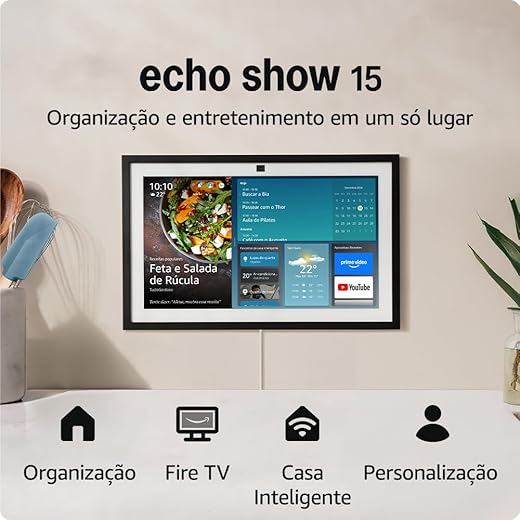 Echo Show 15: smart display Full HD com Alexa