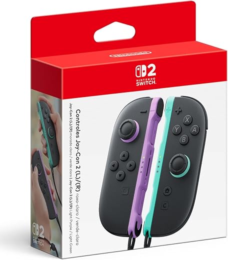 Nintendo Switch 2 Roxo Claro e Verde Claro
