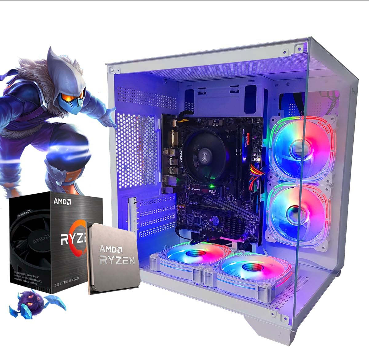 PC Gamer Ryzen 5 5600 GT com 16GB e SSD NVMe