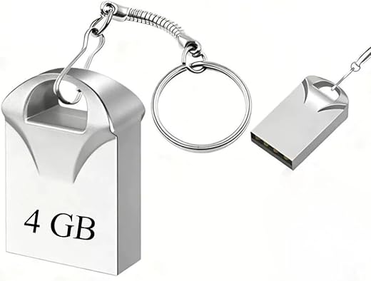 Pen Drive Chaveiro Metálico USB 2.0:Portátil, Seguro e Elegante