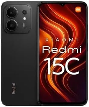 Smartphone Xiaomi Redmi 15C Midnight Black – Bateria 6000