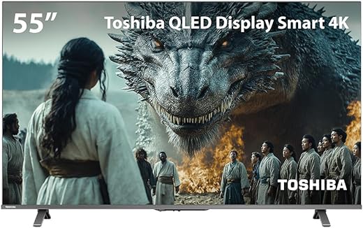 Smart TV QLED 50 4K Toshiba com Google TV