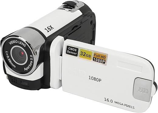 Câmera de Vídeo 1080P 16MP com Zoom 16X para Vlogging
